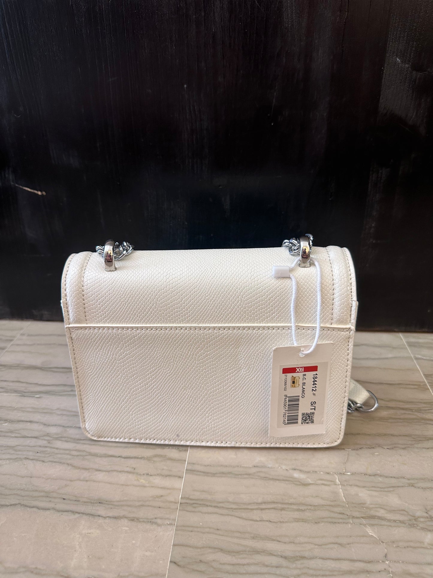 Borsa Donna Xti Bianca con Catena – A Spalla e Tracolla