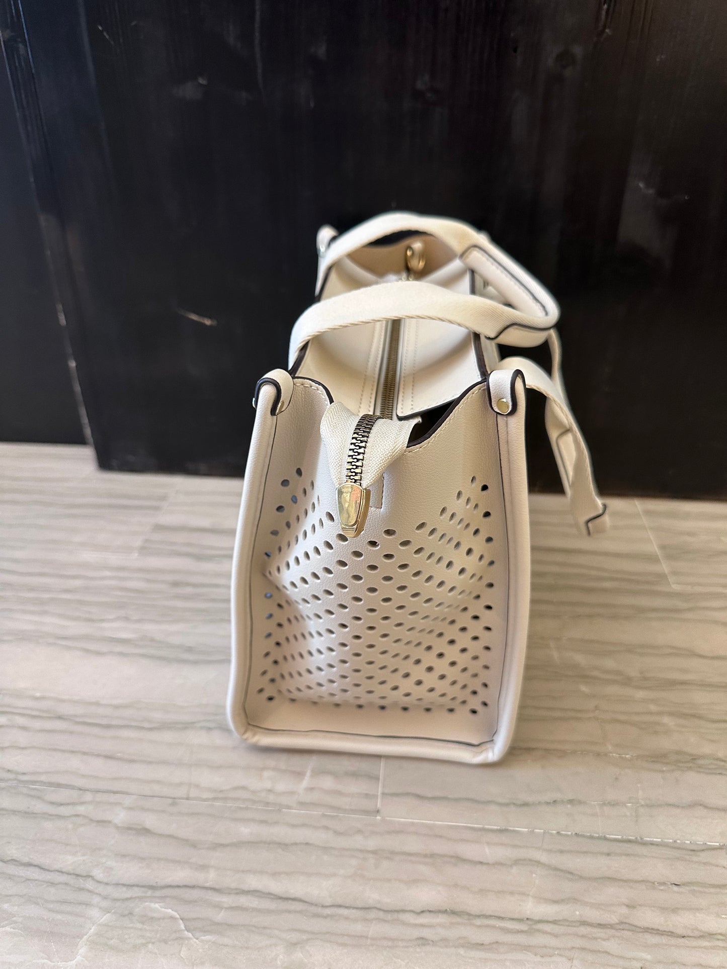 Borsa Xti Beige Traforata con Tracolla – Shopper Donna Estiva Semirigida