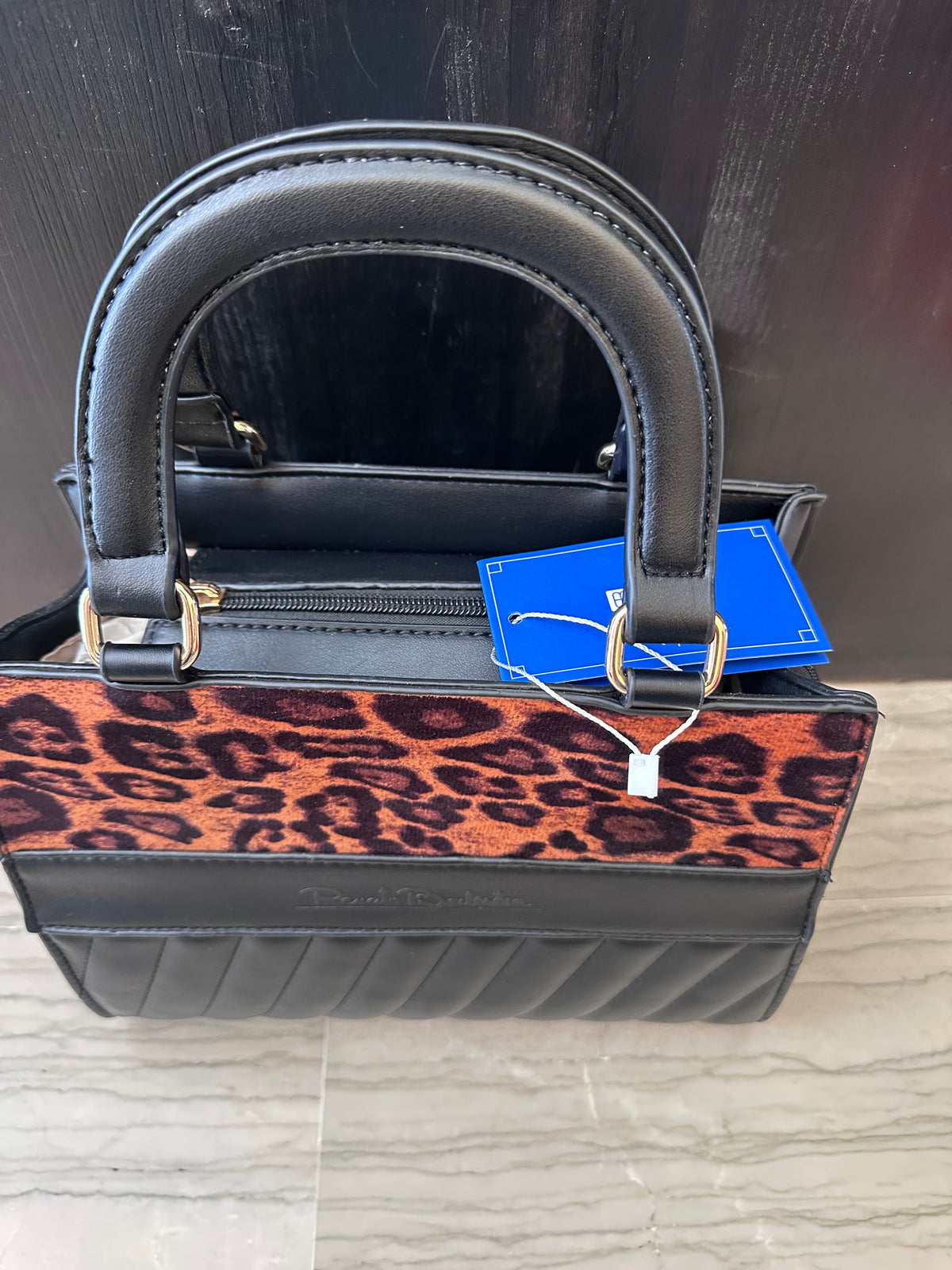Borsa Renato Balestra – Nera con dettaglio animalier