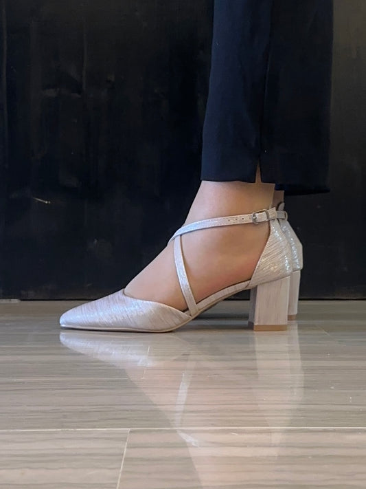 Décolleté Rosa Crichic Lucida Tacco Comodo 5 cm – Eleganza Quotidiana