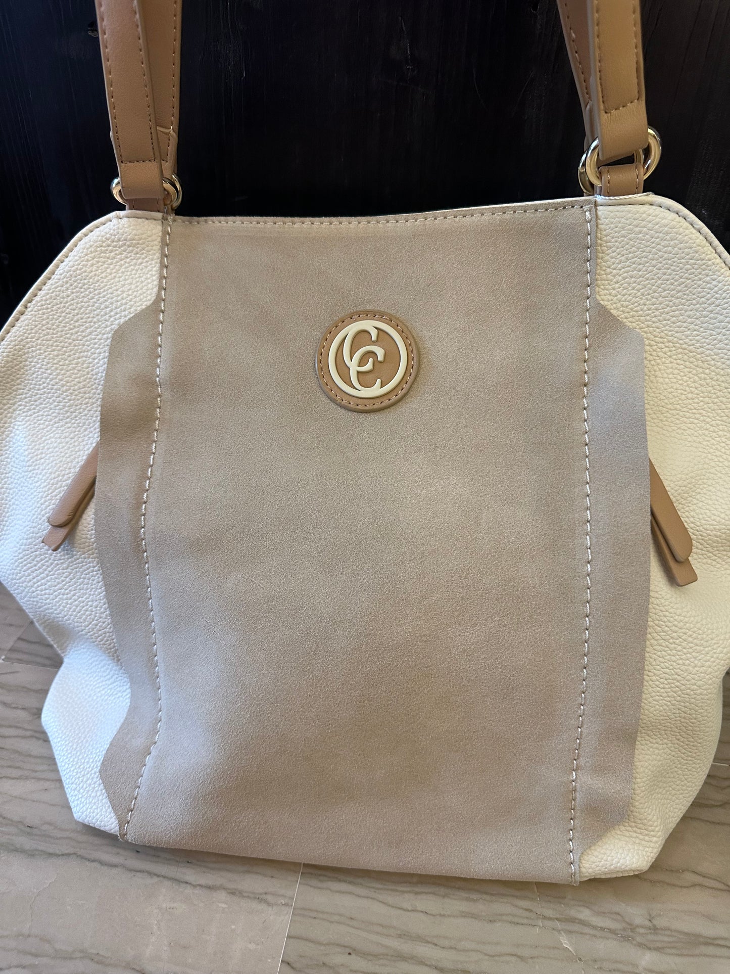 Borsa Donna Carmela in Pelle Beige – Bauletto a Spalla