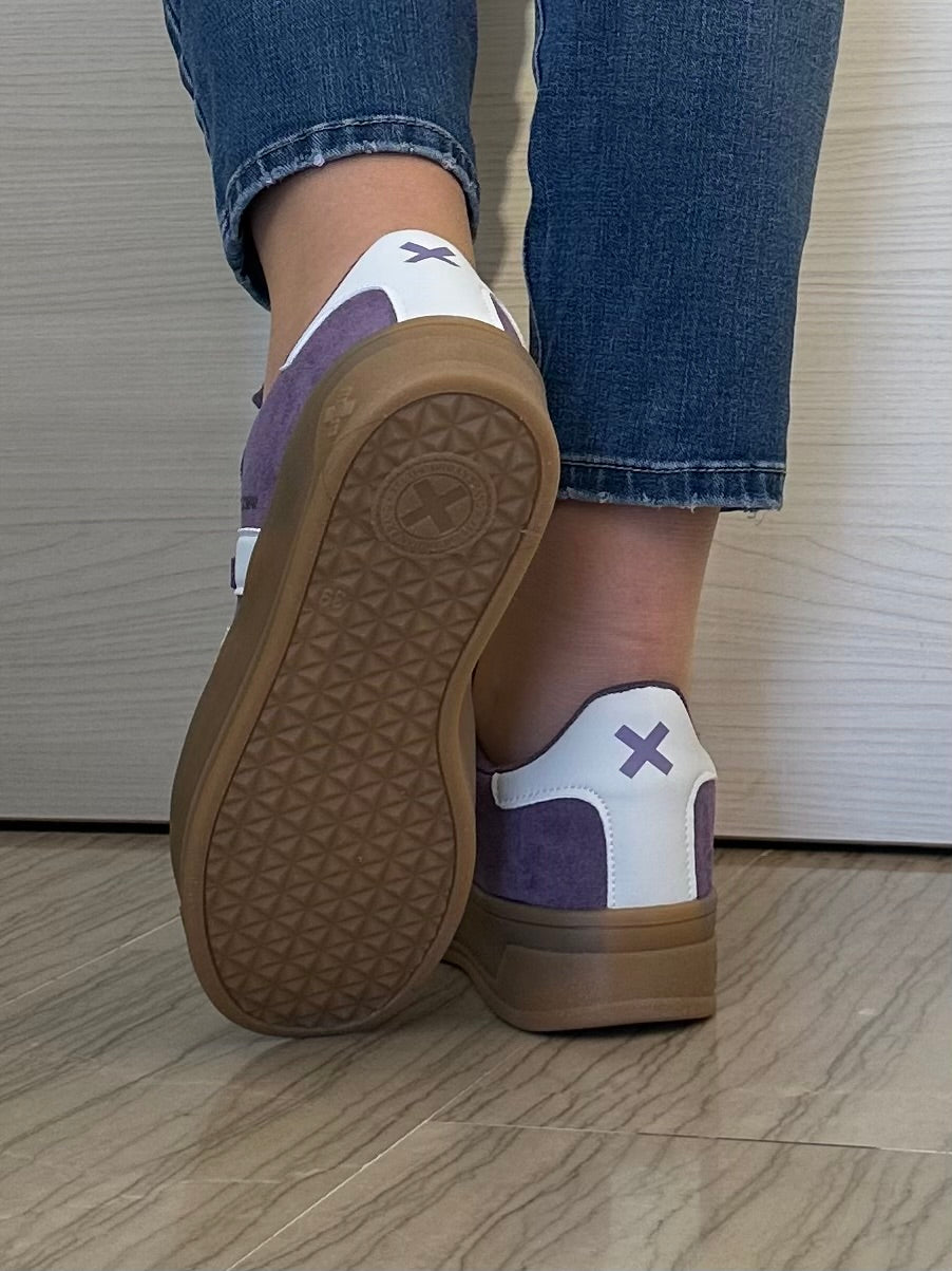 SNEAKER XTI VIOLA E BIANCA