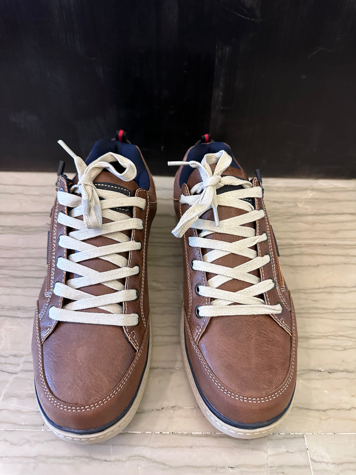 Sneaker Uomo Refresh Camel con Lacci e Zip Laterale – Casual Sportiva