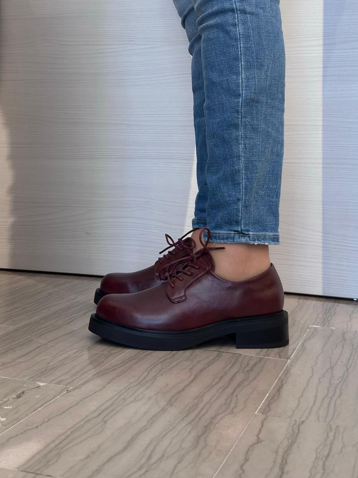 DERBY STRINGATA DONNA CRICHIC BORDEAUX