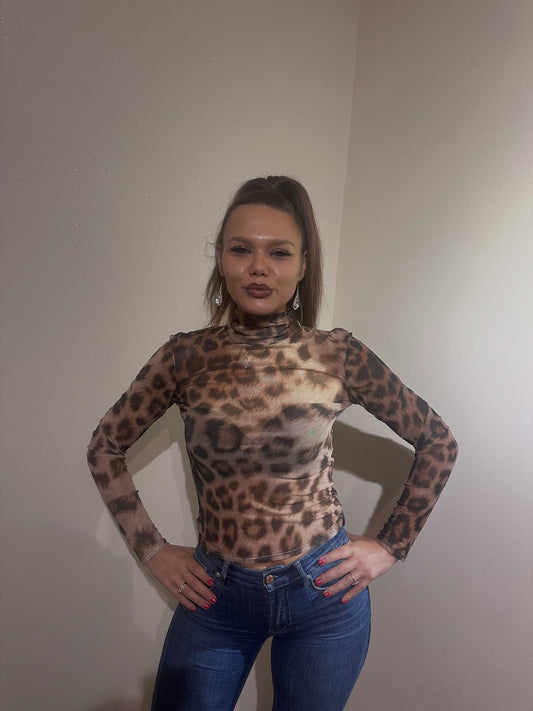 TOP DONNA LEOPARDATO