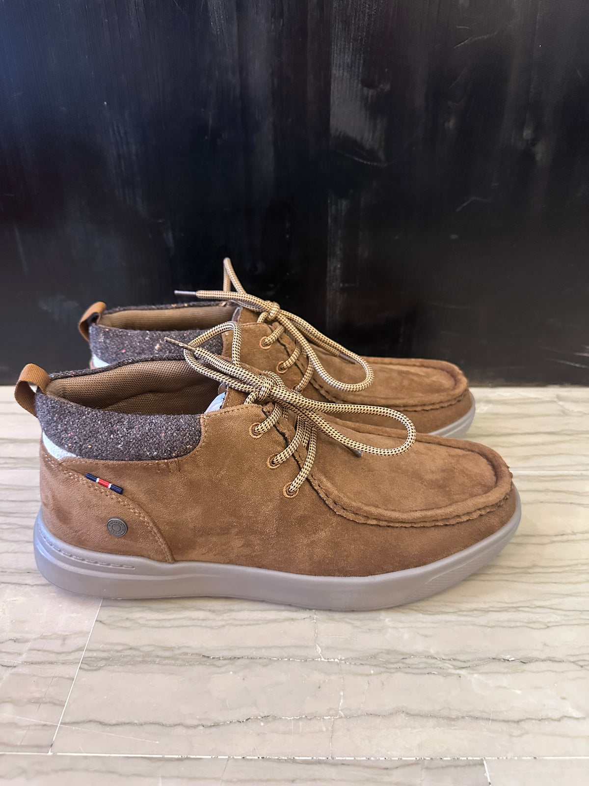 Mocassino uomo derby Refresh stile barca – Camel