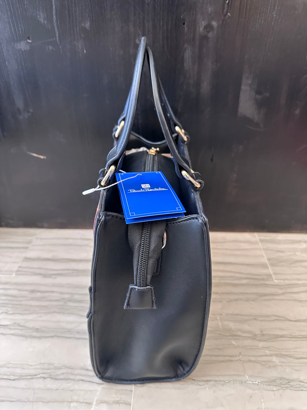 Borsa Renato Balestra – Nera con dettaglio animalier