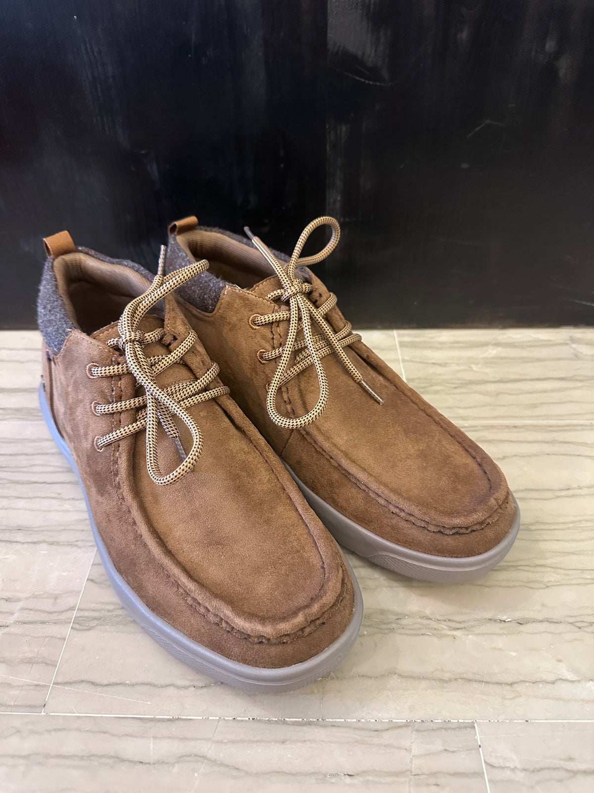 Mocassino uomo derby Refresh stile barca – Camel