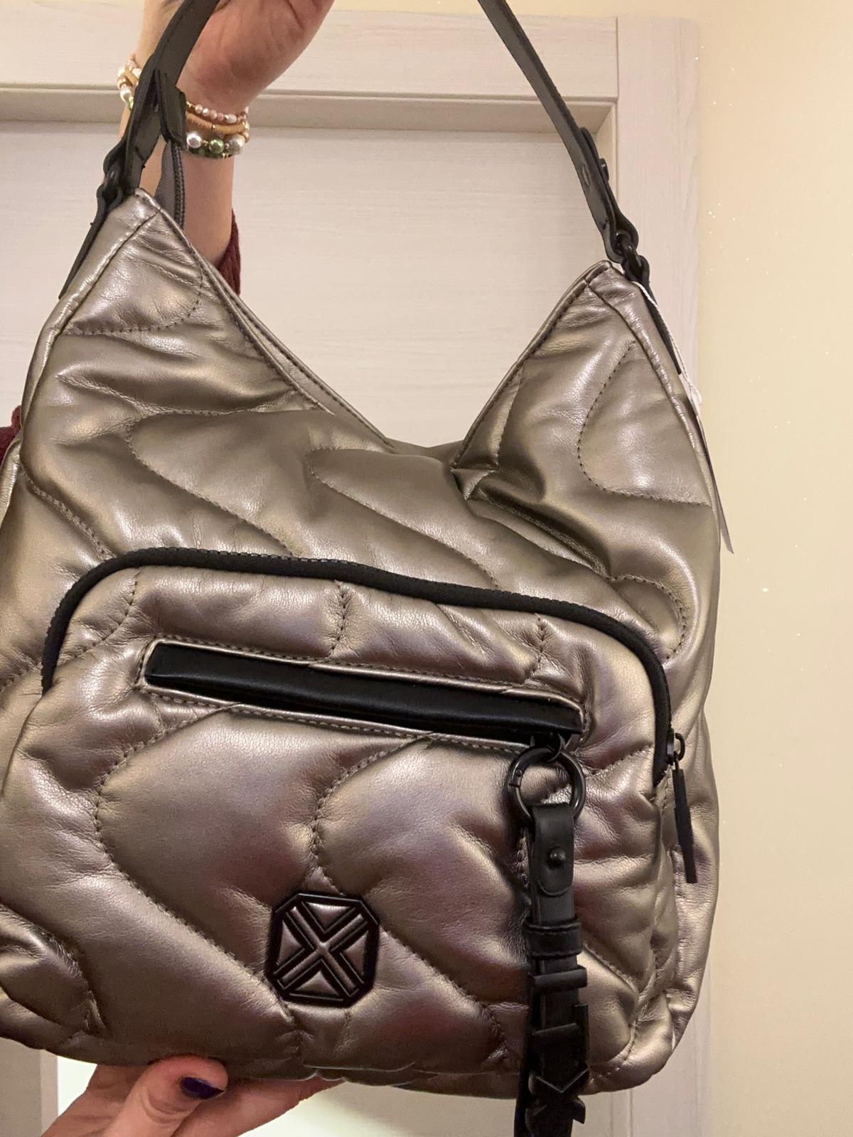 BORSA XTI TRAPUNTATA MORBIDA BRONZO