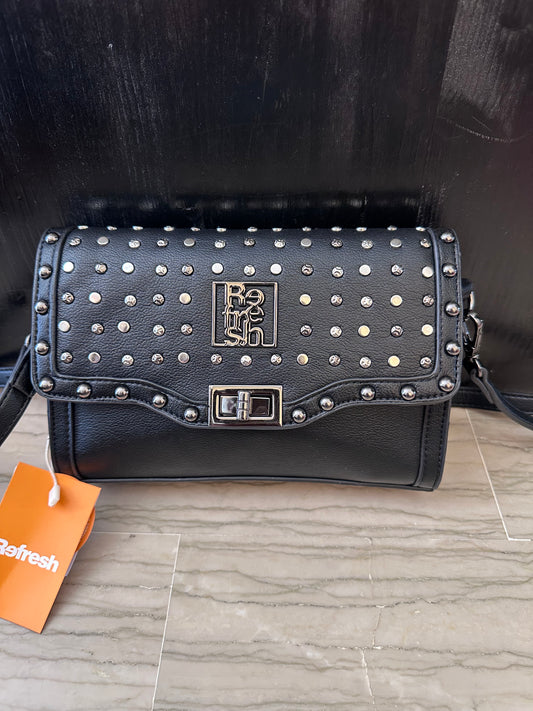 Tracollina Refresh donna – Nera con borchie