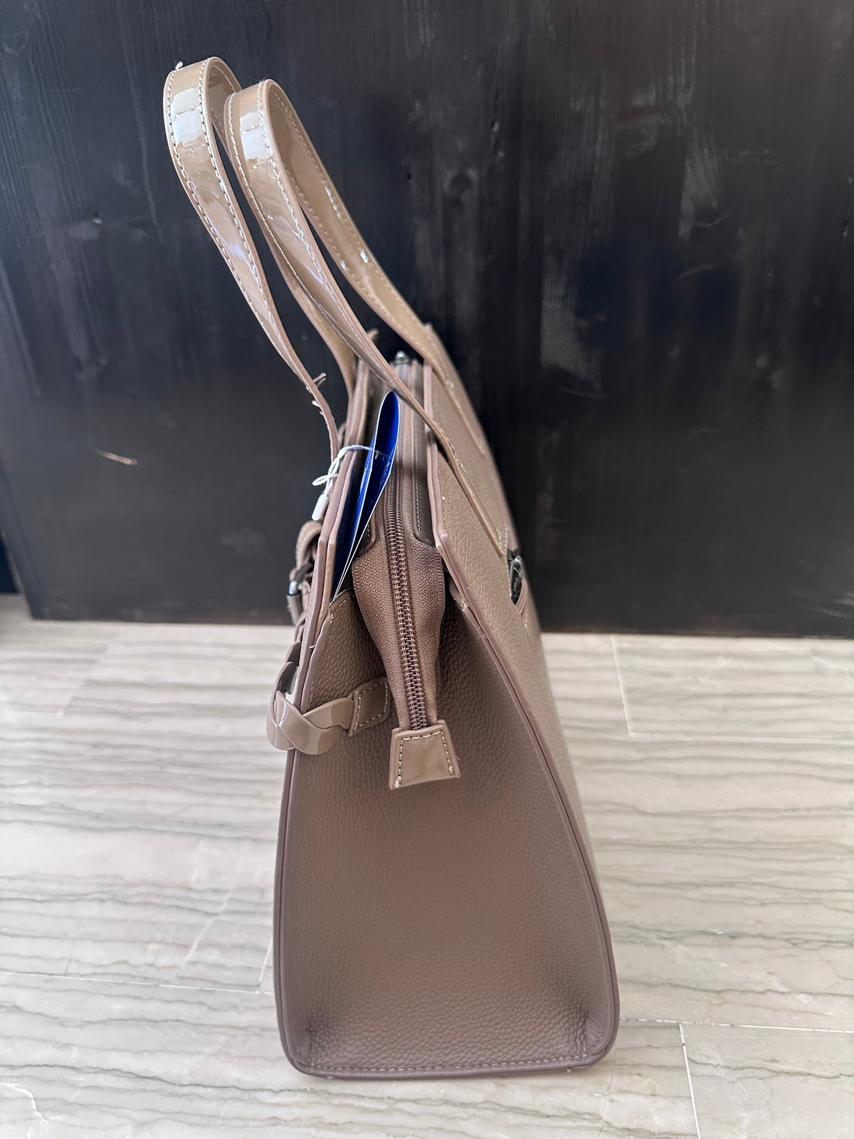 Borsa Donna Grande Tortora Renato Balestra con Catena Decorativa