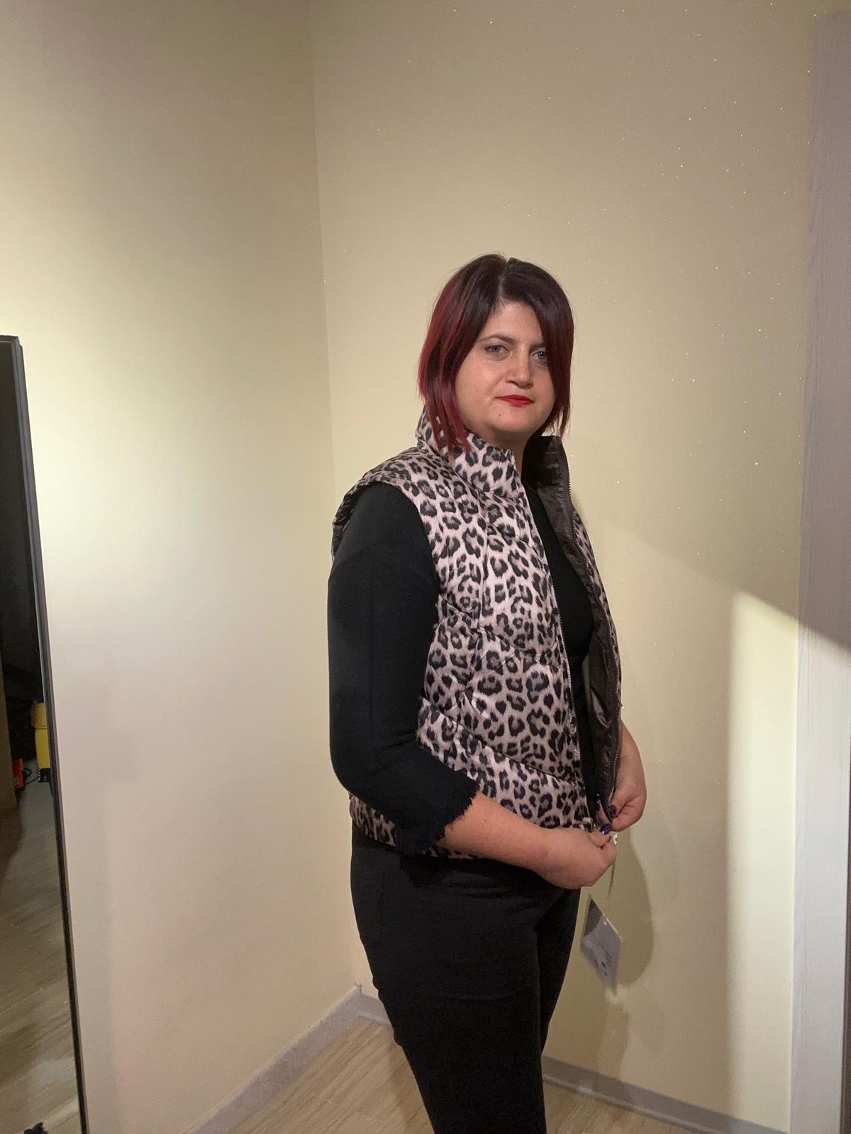 SMANICATO DONNA CORTO LEOPARDATO