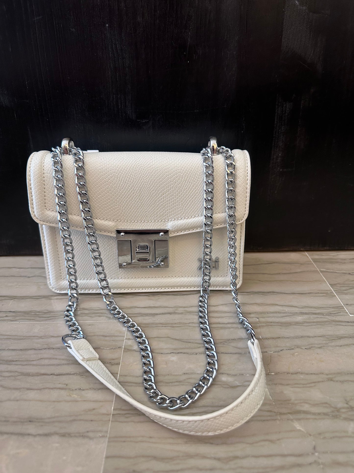 Borsa Donna Xti Bianca con Catena – A Spalla e Tracolla