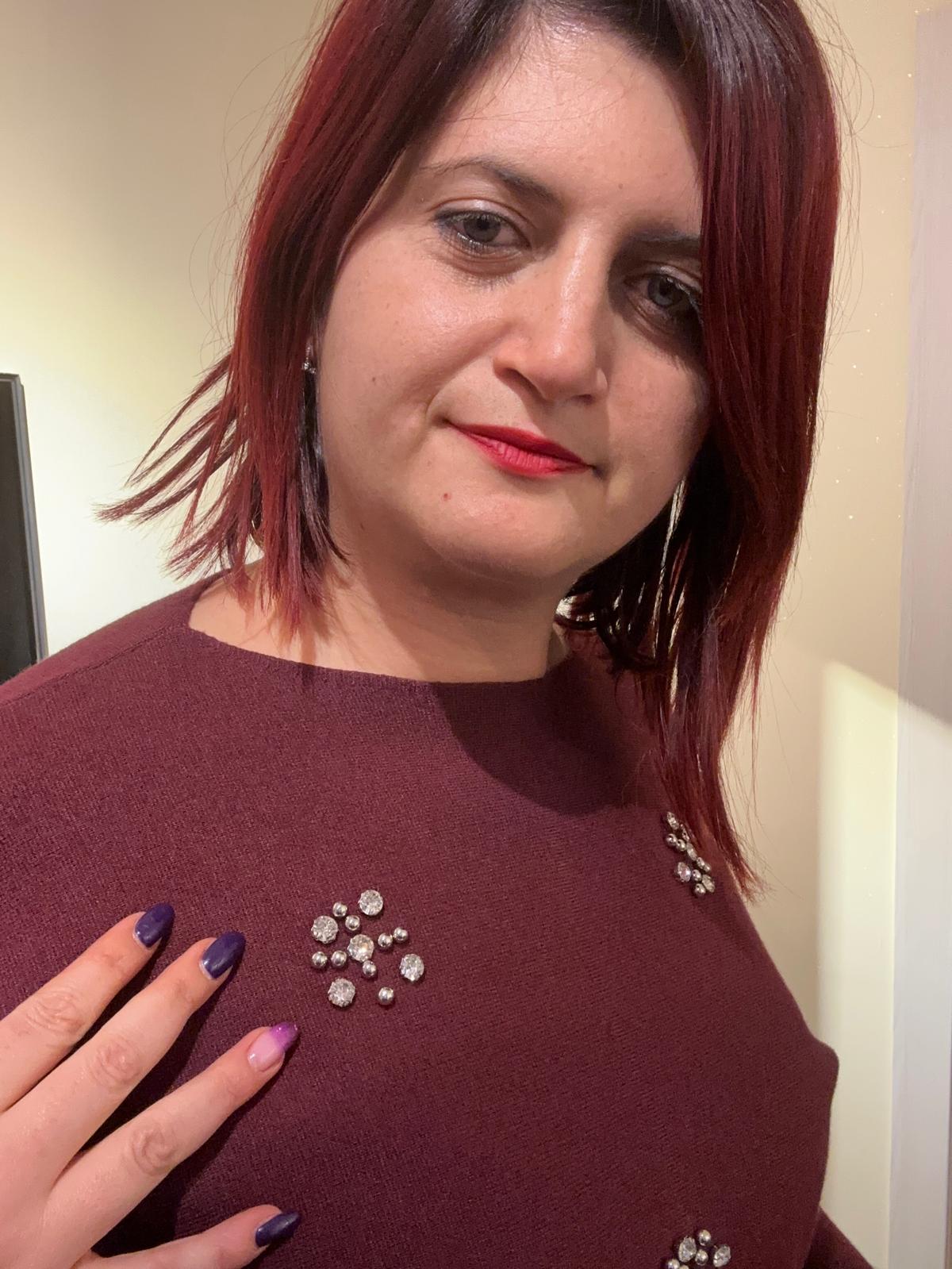 MAGLIA DONNA VINACCIO IN VISCOSA CON STRASS