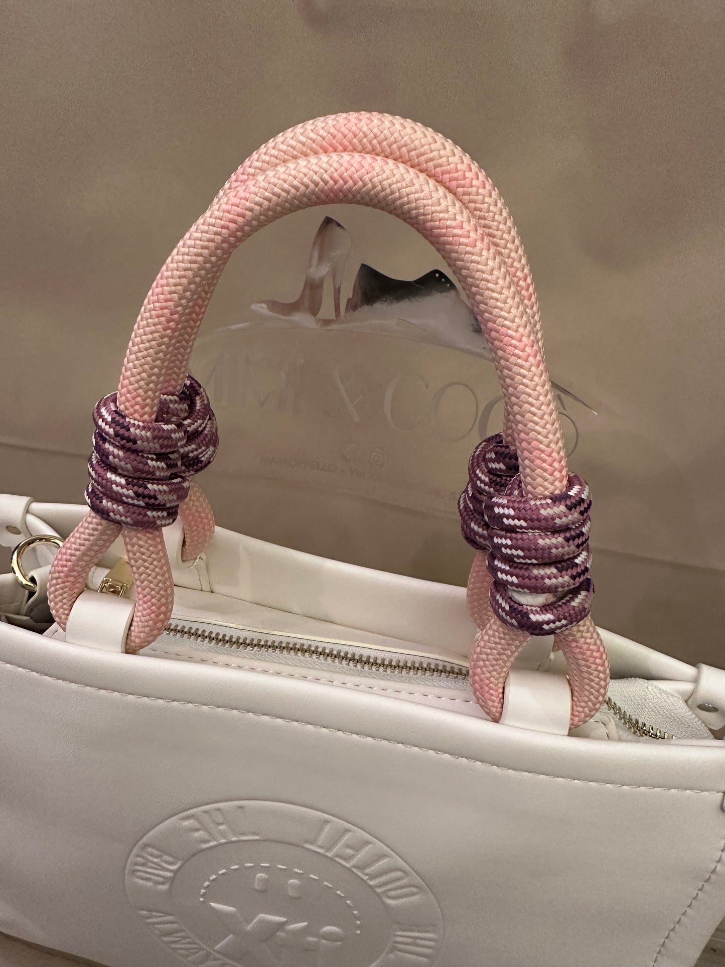 Borsa Xti Donna Bianca Semirigida con Manici – Handbag Elegante Rosa Mood