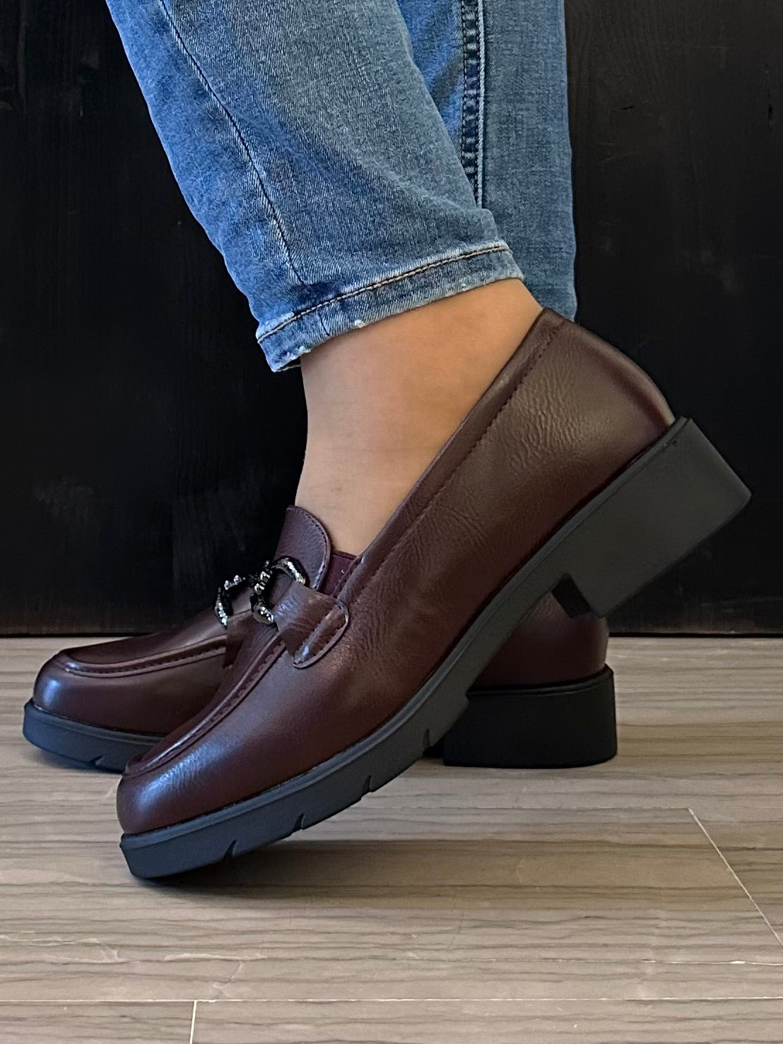 Mocassino donna Soft Space – Bordeaux
