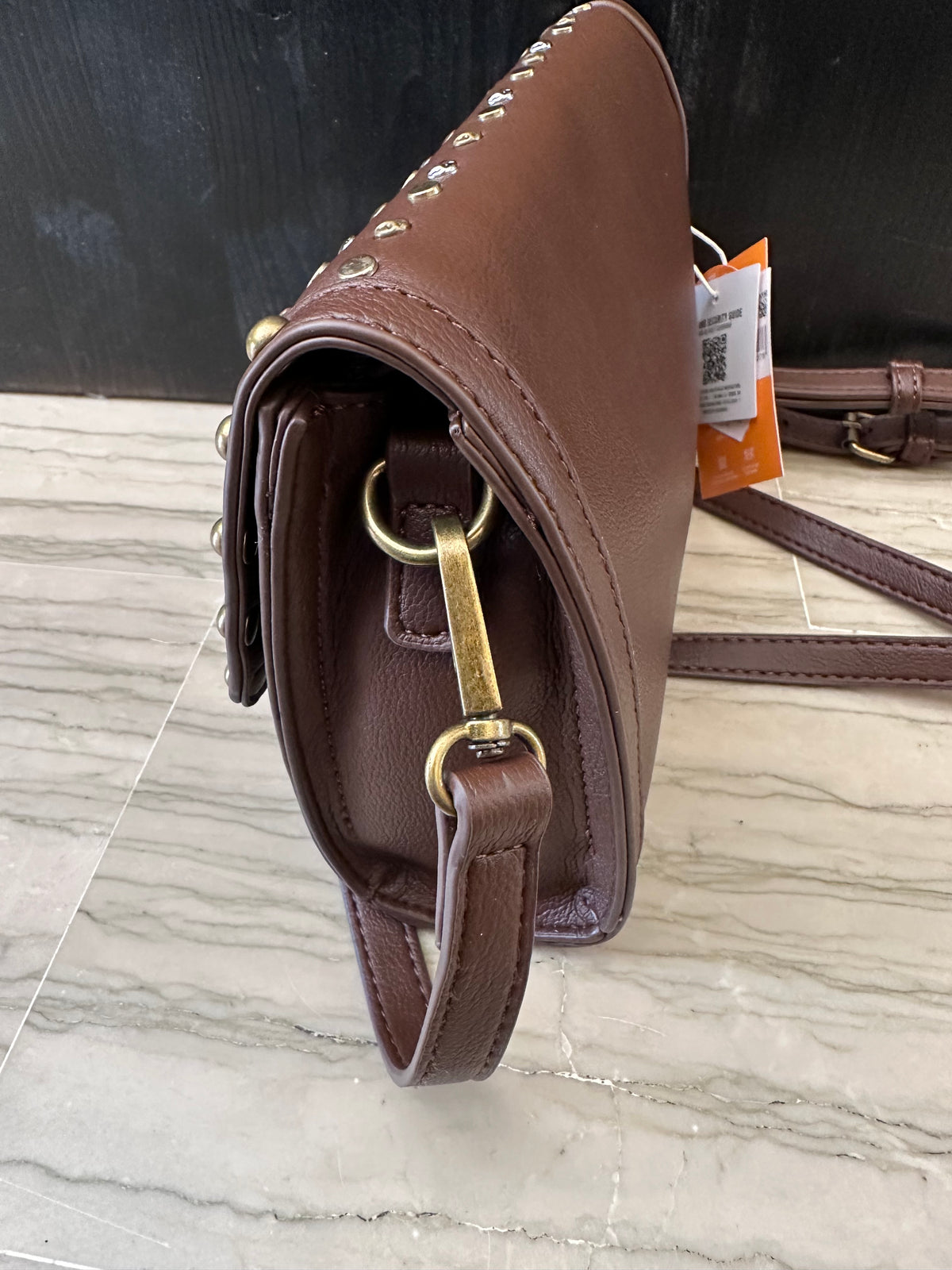 Tracollina Donna Marrone con Borchie Refresh