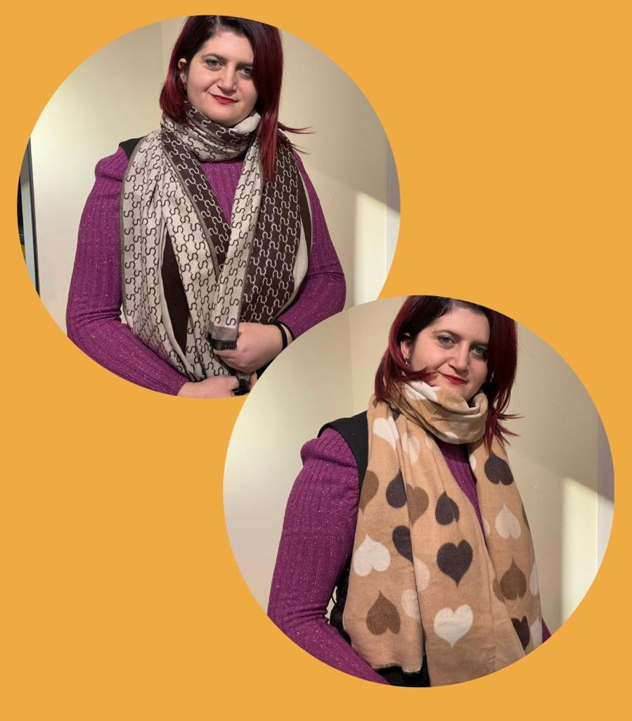 SCIARPE DONNA “CUORI E CALORE”