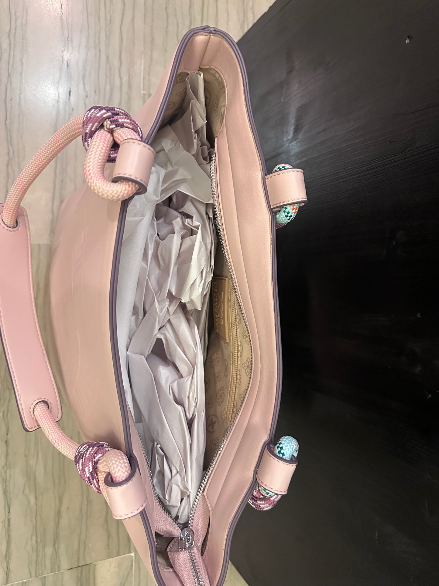 Borsa Xti Donna Rosa con Manici in Corda – Shopper Donna Estiva Capiente