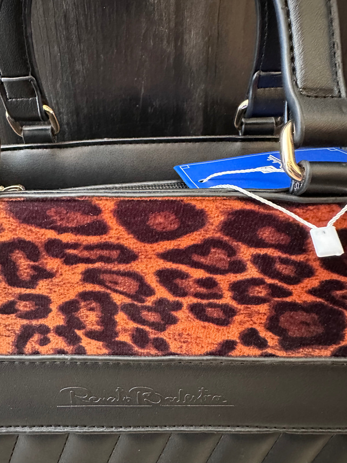 Borsa Renato Balestra – Nera con dettaglio animalier