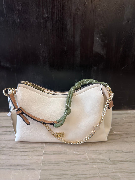 Borsa Xti Beige con Manico in Corda e Catena – Borsa Donna a Mano e Tracolla