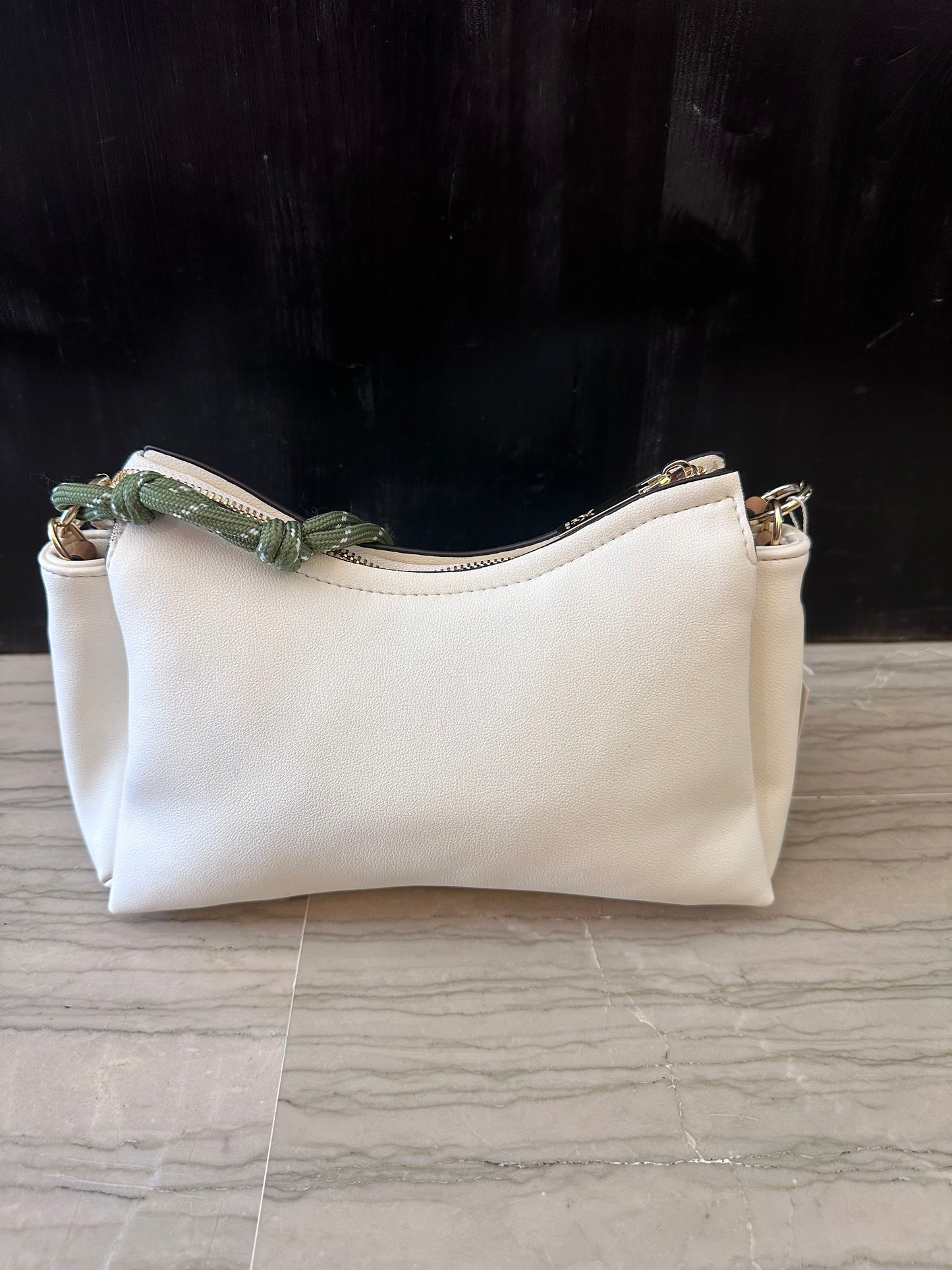 Borsa Xti Beige con Manico in Corda e Catena – Borsa Donna a Mano e Tracolla