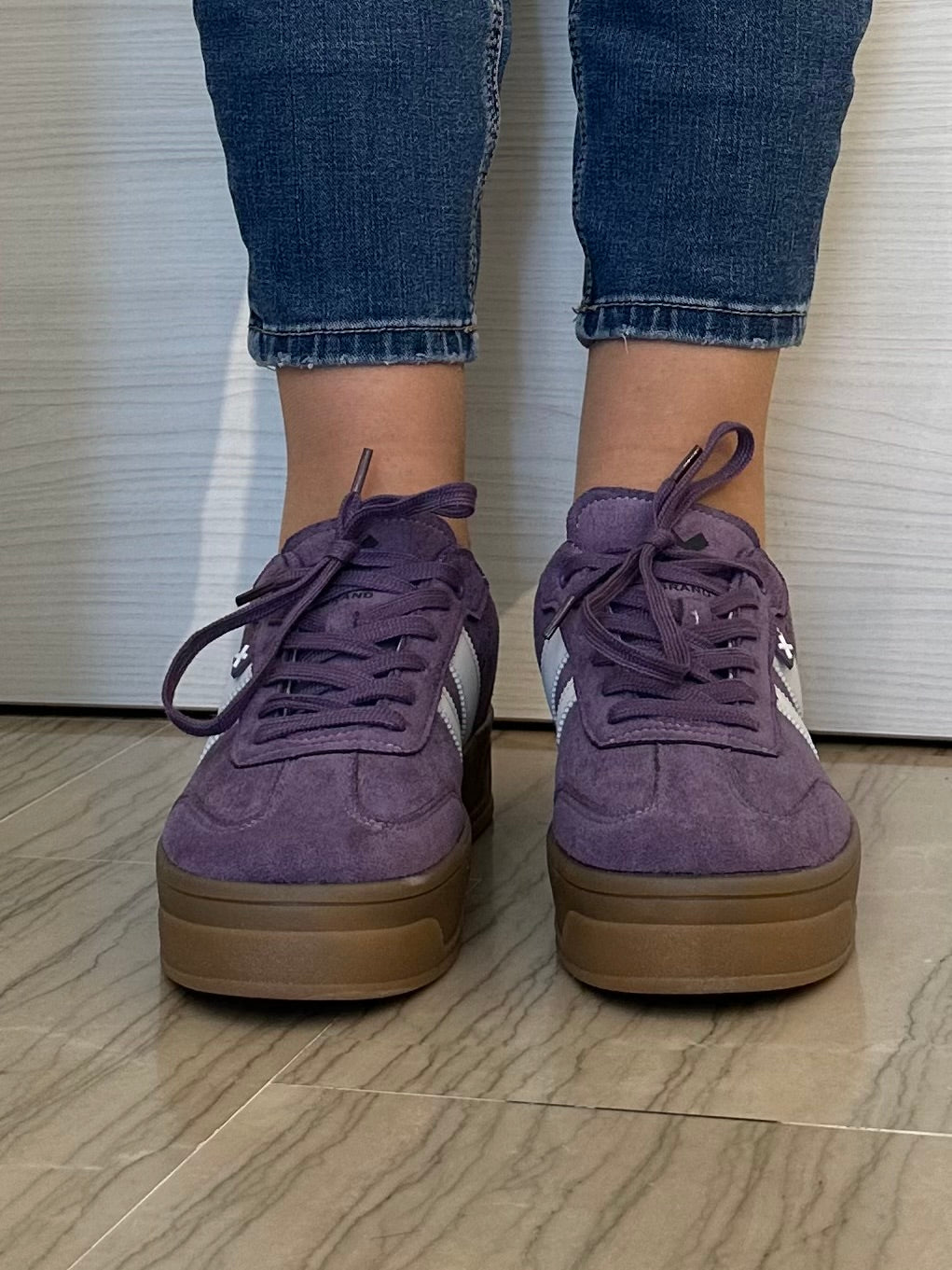 SNEAKER XTI VIOLA E BIANCA