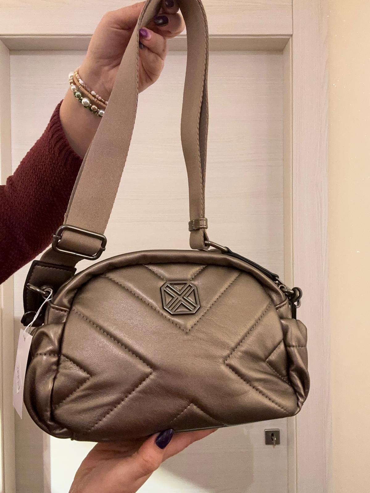 BORSA XTI A TRACOLLA BRONZO