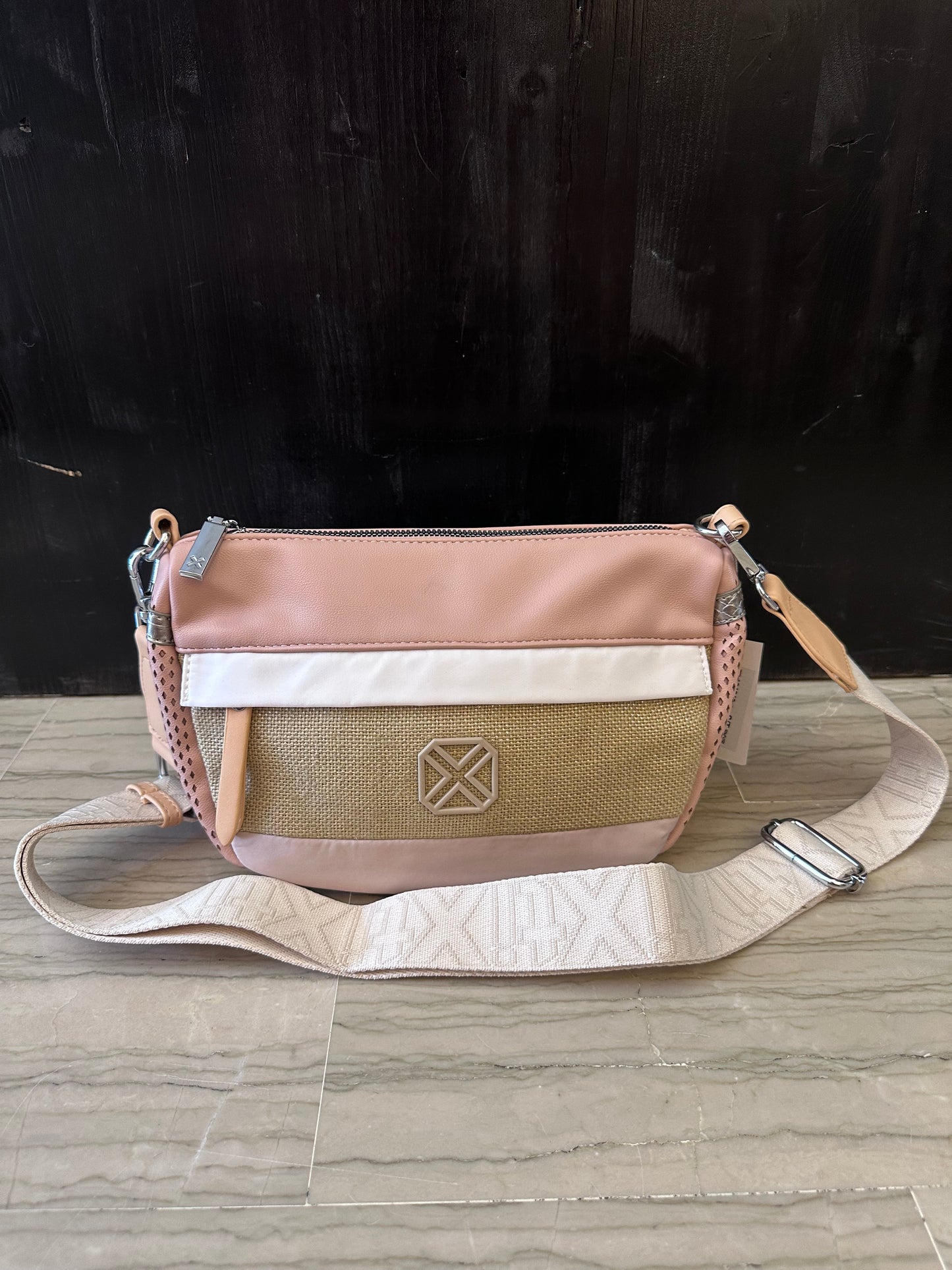 Borsa Donna Xti Rosa Multimateriale – A Spalla e Tracolla con Tracolla Regolabile