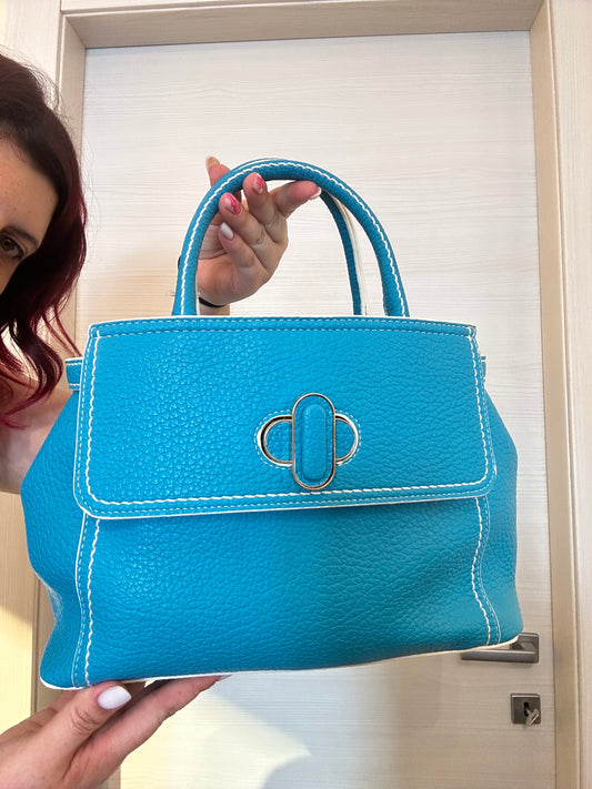 BORSA A MANO BLU