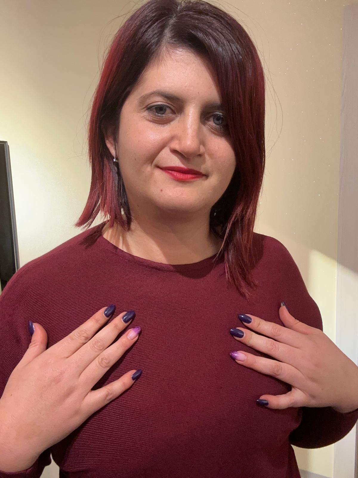 MAGLIA DONNA BORDEAUX CON FRANGE