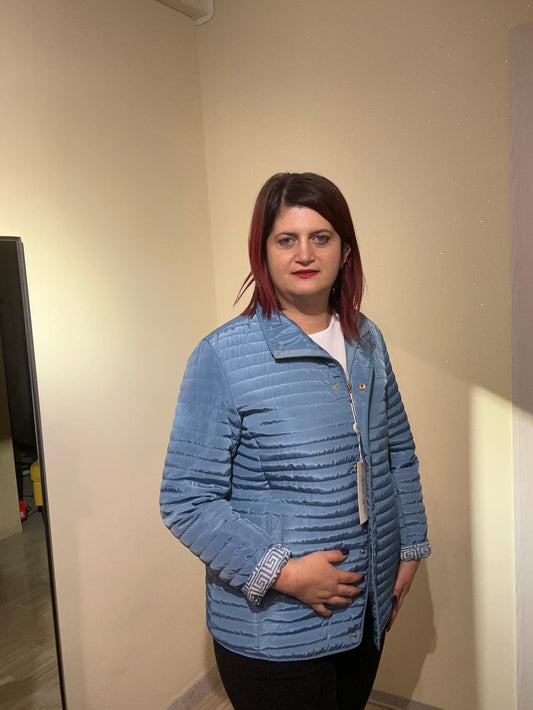 GIUBBINO DONNA PRIMAVERILE CELESTE