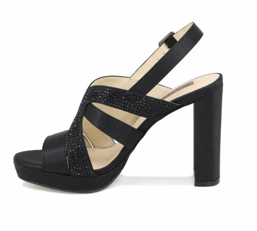 SANDALO QUEEN HELENA DONNA GIOIELLO NERO