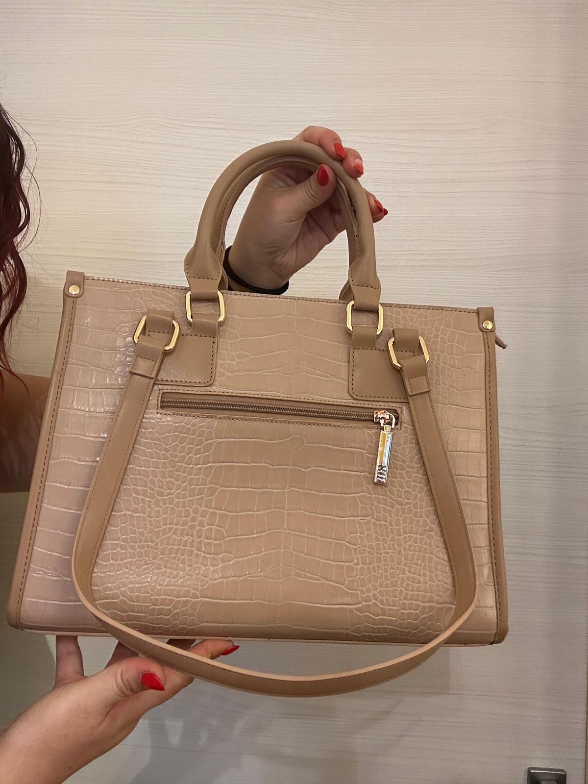 BORSA DONNA XTI RIGIDA ROSA ANTICO A MANO O A TRACOLLA