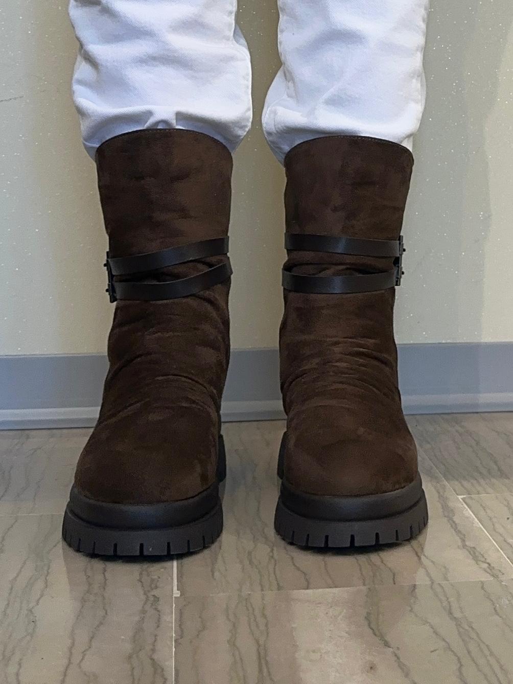 STIVALETTO DONNA CRICHIC IN PELLE SCAMOSCIATA COLOR CAFFÈ