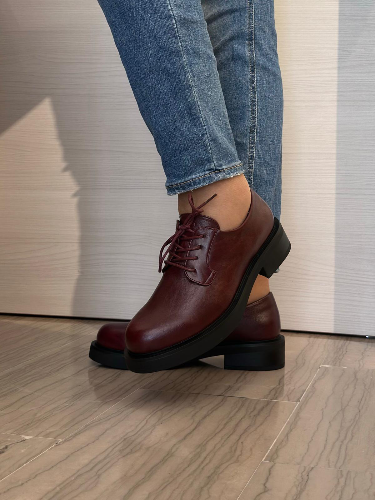 DERBY STRINGATA DONNA CRICHIC BORDEAUX