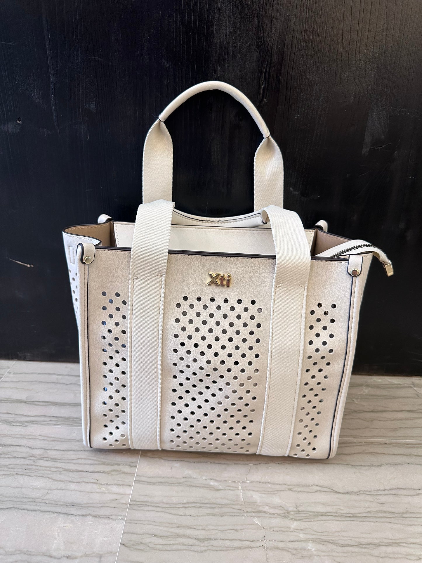 Borsa Xti Beige Traforata con Tracolla – Shopper Donna Estiva Semirigida