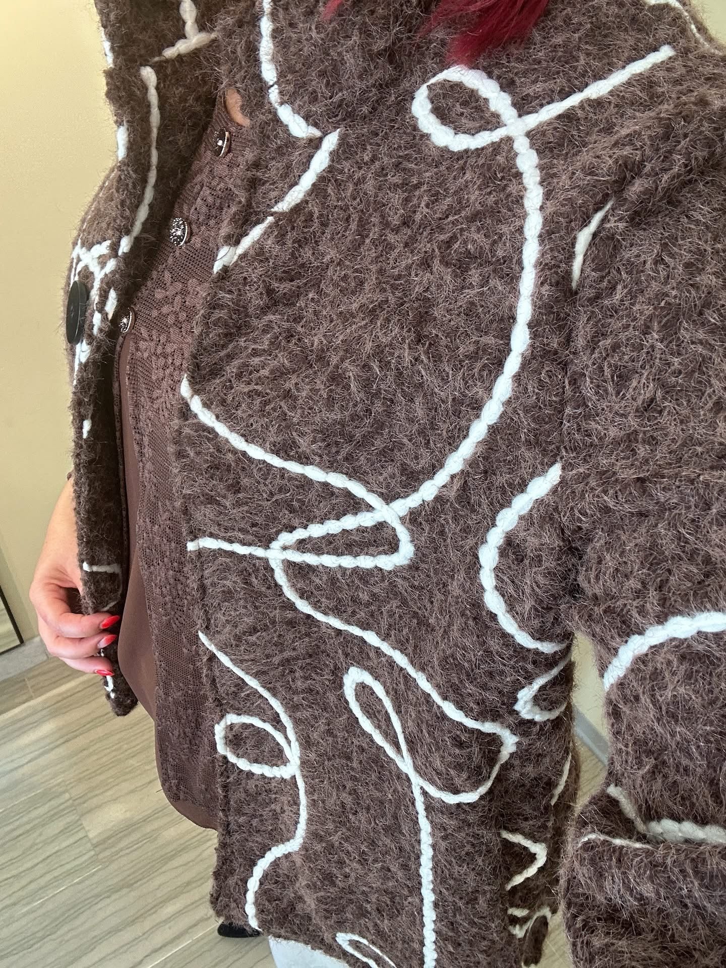 CAPPOTTINO MARRONE DONNA A TRAPEZIO