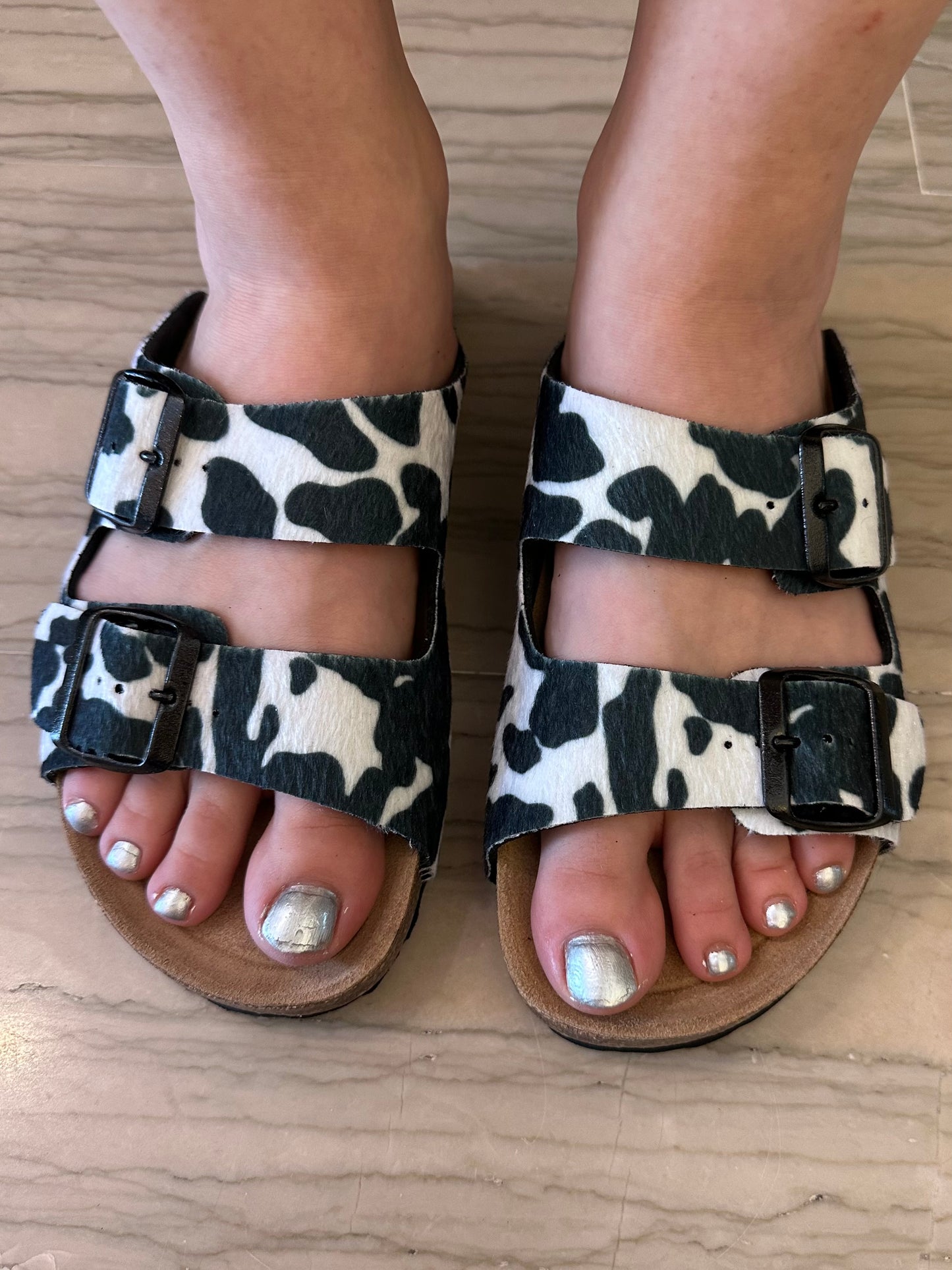 Ciabatta Donna BIOLINE Made in Italy in Pelle – Mucchina Nero
