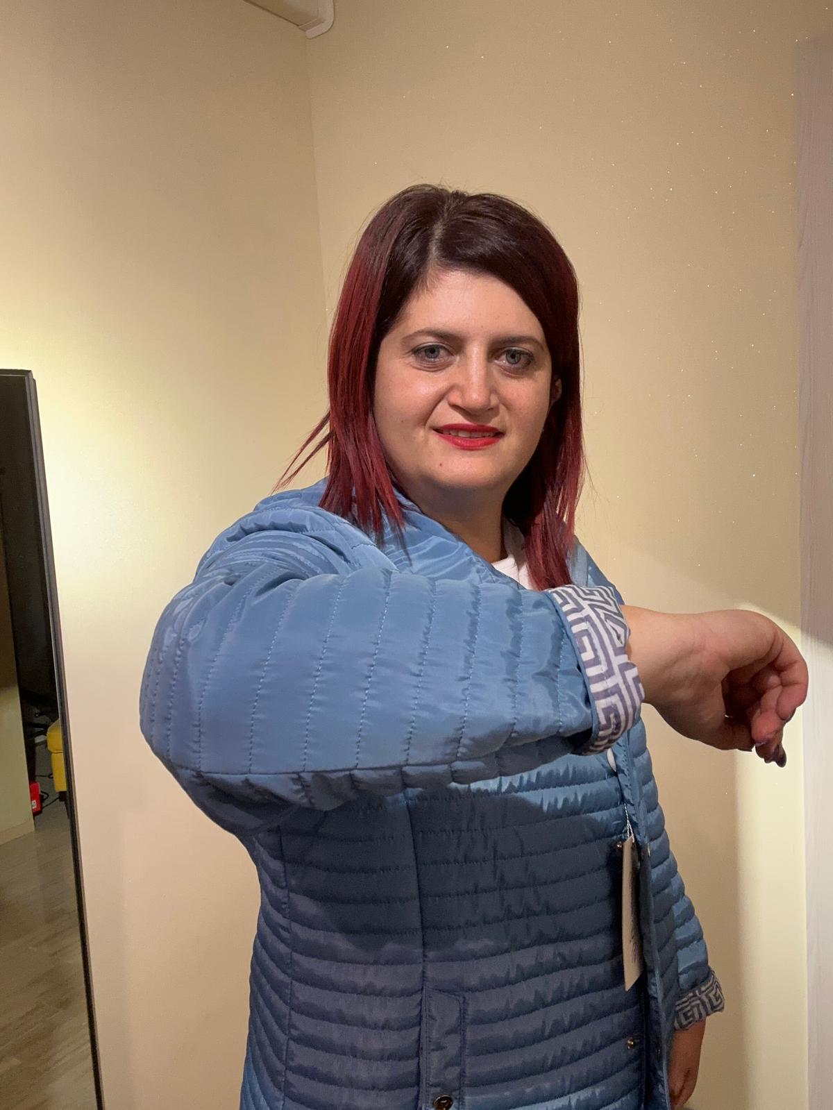 GIUBBINO DONNA PRIMAVERILE CELESTE