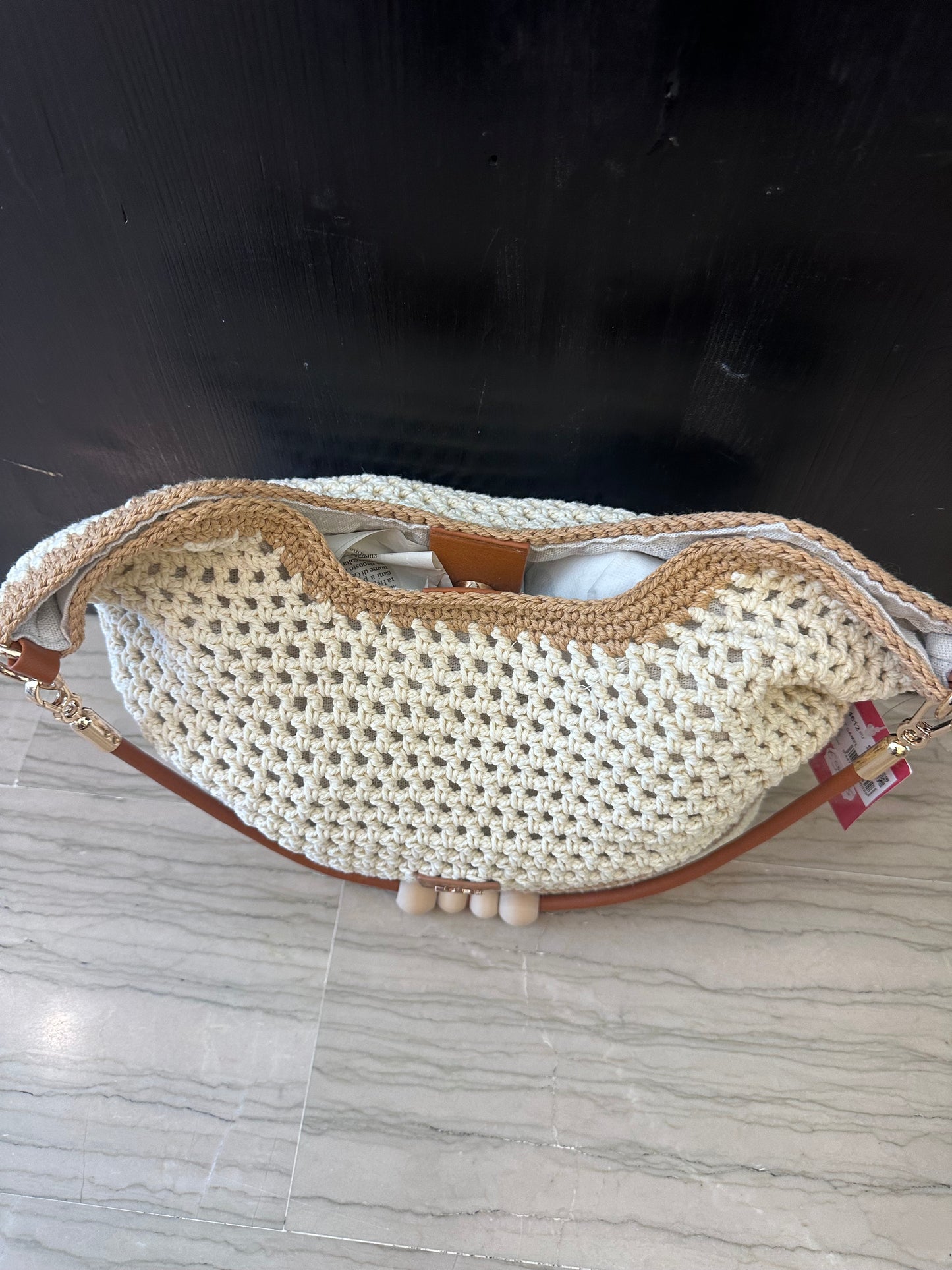 Borsa Xti Intrecciata Naturale con Tracolla – Borsa Donna Estiva in Stile Boho Chic