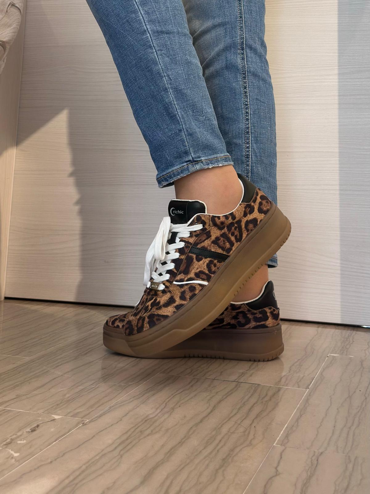 SNEAKER DONNA CRICHIC LEOPARDATA
