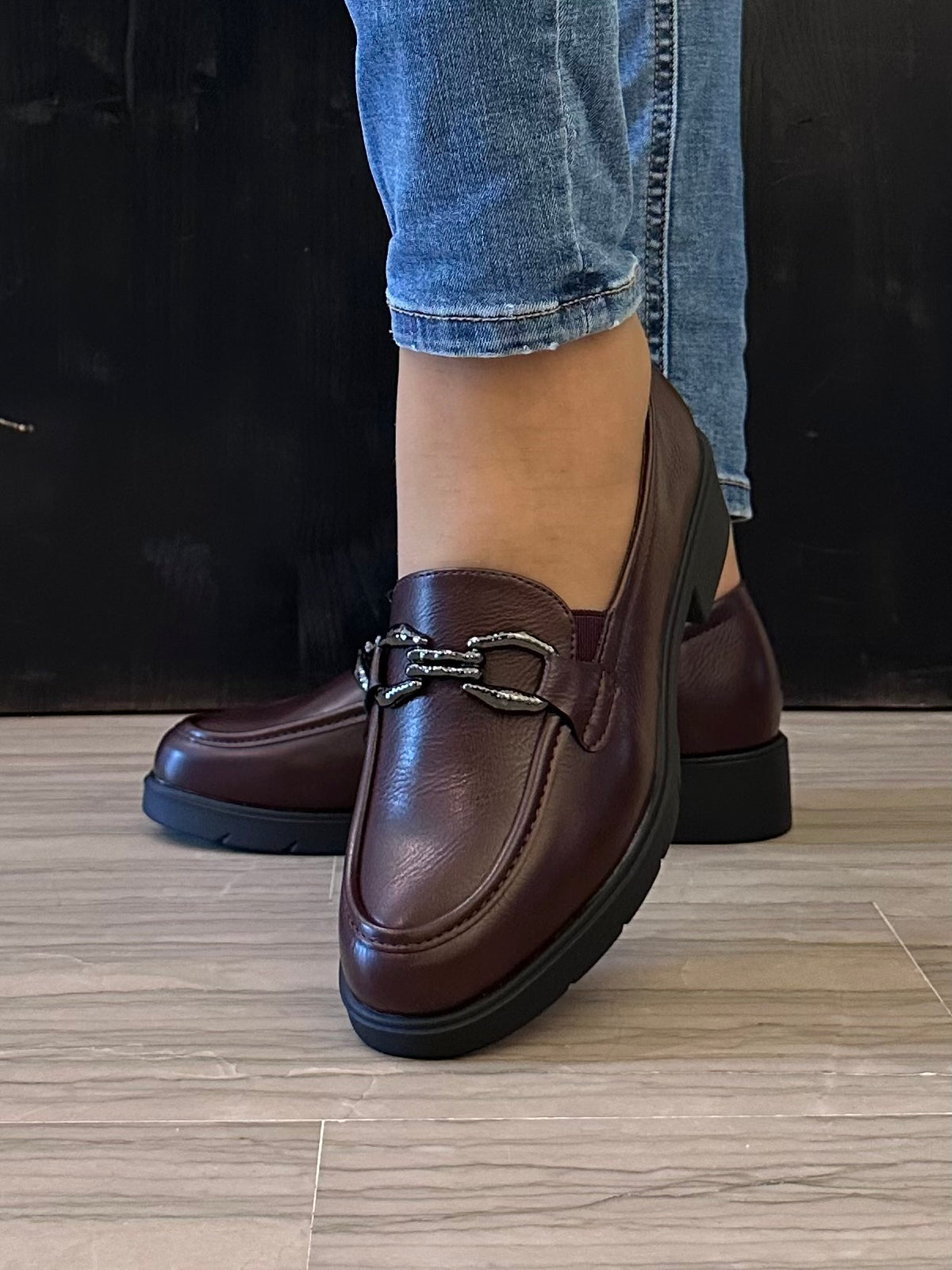 Mocassino donna Soft Space – Bordeaux