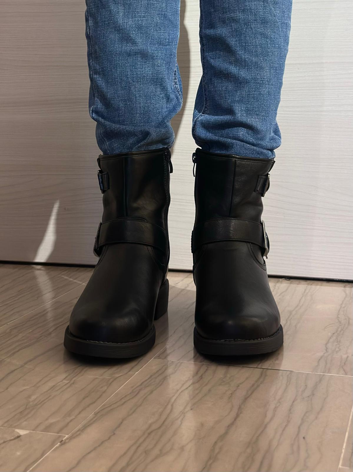 STIVALETTO DONNA SOFT SPACE NERO CON FIBBIE