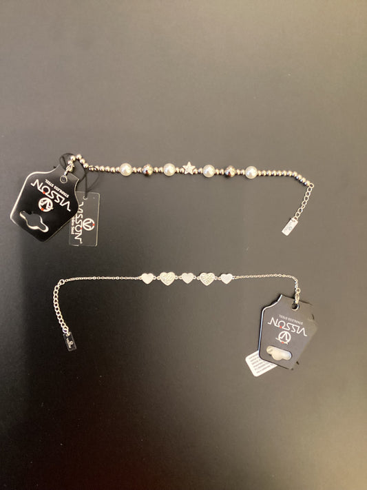 BRACCIALI ACCIAIO COLOR ARGENTO VISSON
