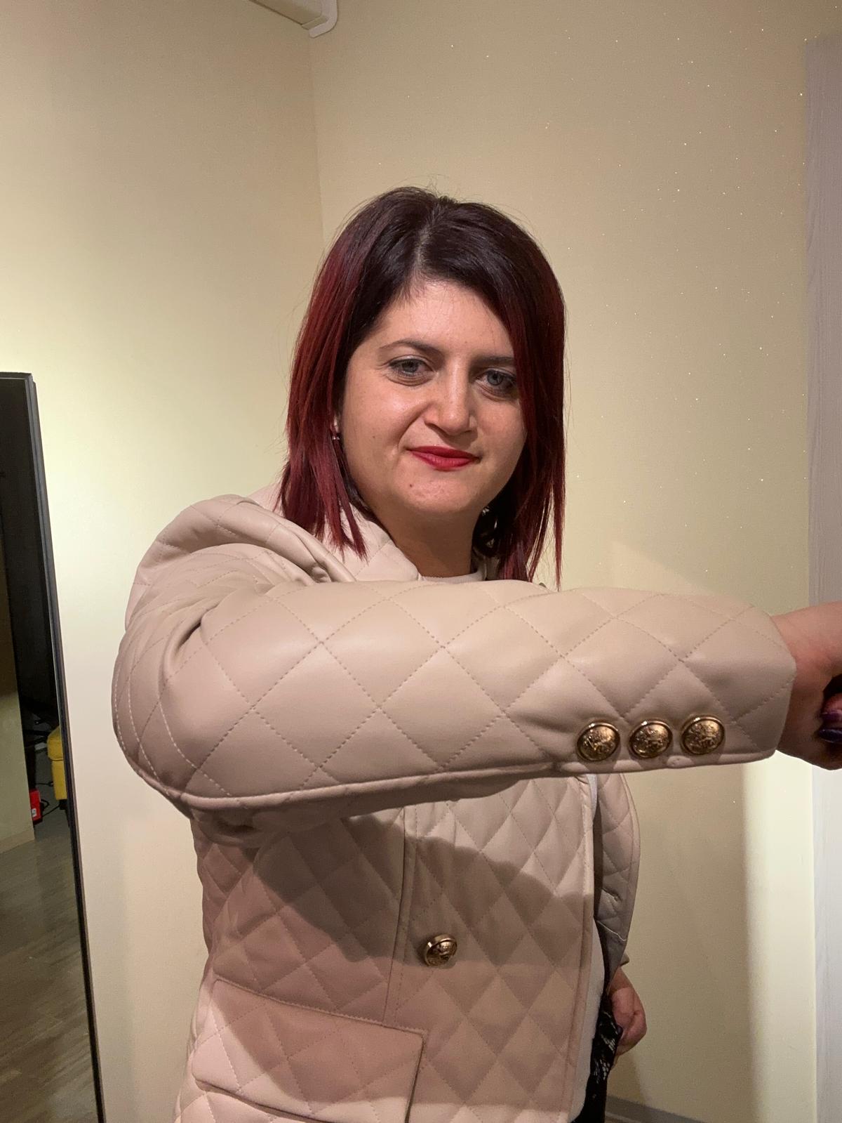 BLAZER DONNA TRAPUNTATO BEIGE DOPPIO PETTO