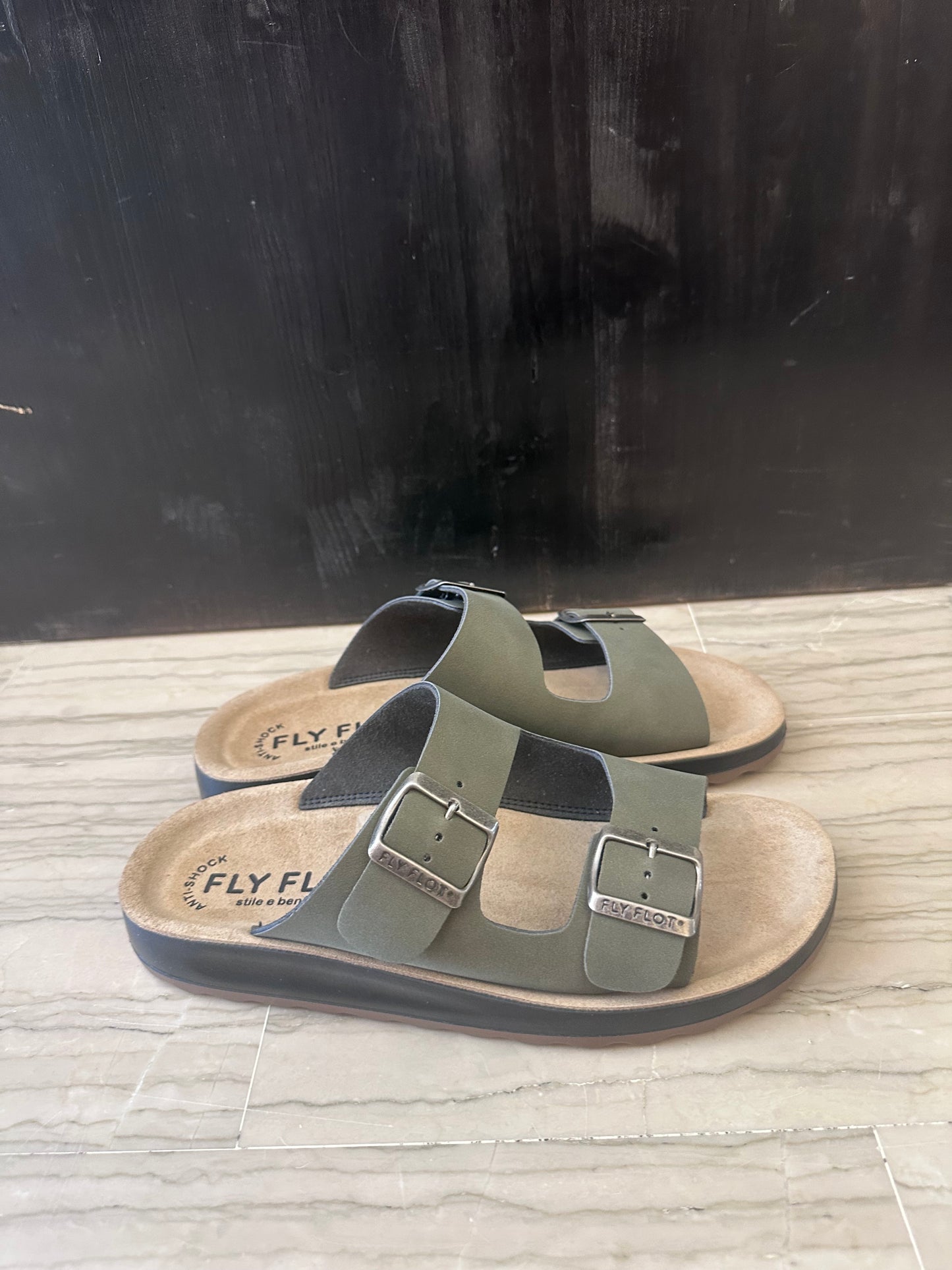 Ciabatta Uomo Fly Flot con Plantare Anatomico in Pelle Antishock – Comfort e Benessere Quotidiano