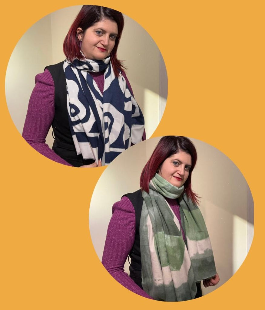 SCIARPE DONNA “GEOMETRIC CHIC”