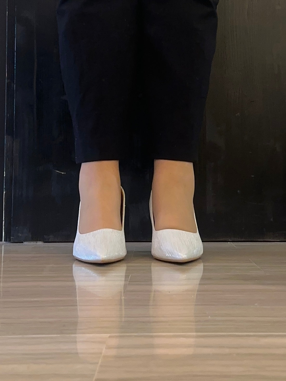 Décolleté Donna Crichic Argento Luminoso – Interno in Pelle