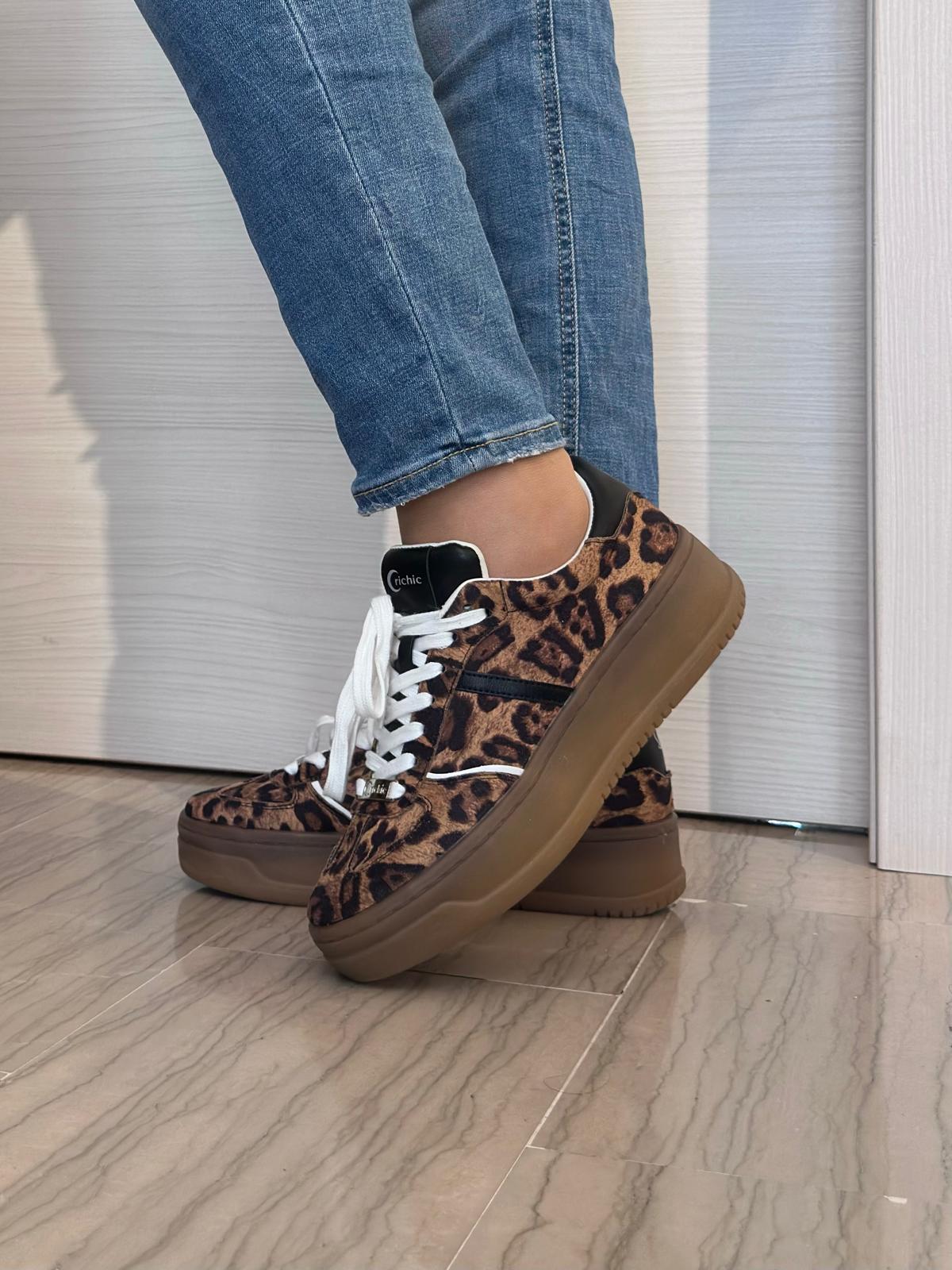 SNEAKER DONNA CRICHIC LEOPARDATA